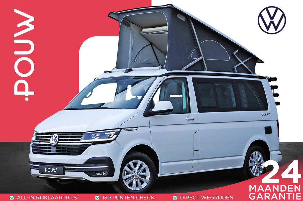 Volkswagen California 2.0 TDI 150pk DSG Ocean | 2 Jaar Garan, Caravans en Kamperen, Campers, Bedrijf, Buscamper of Camperbus, Volkswagen