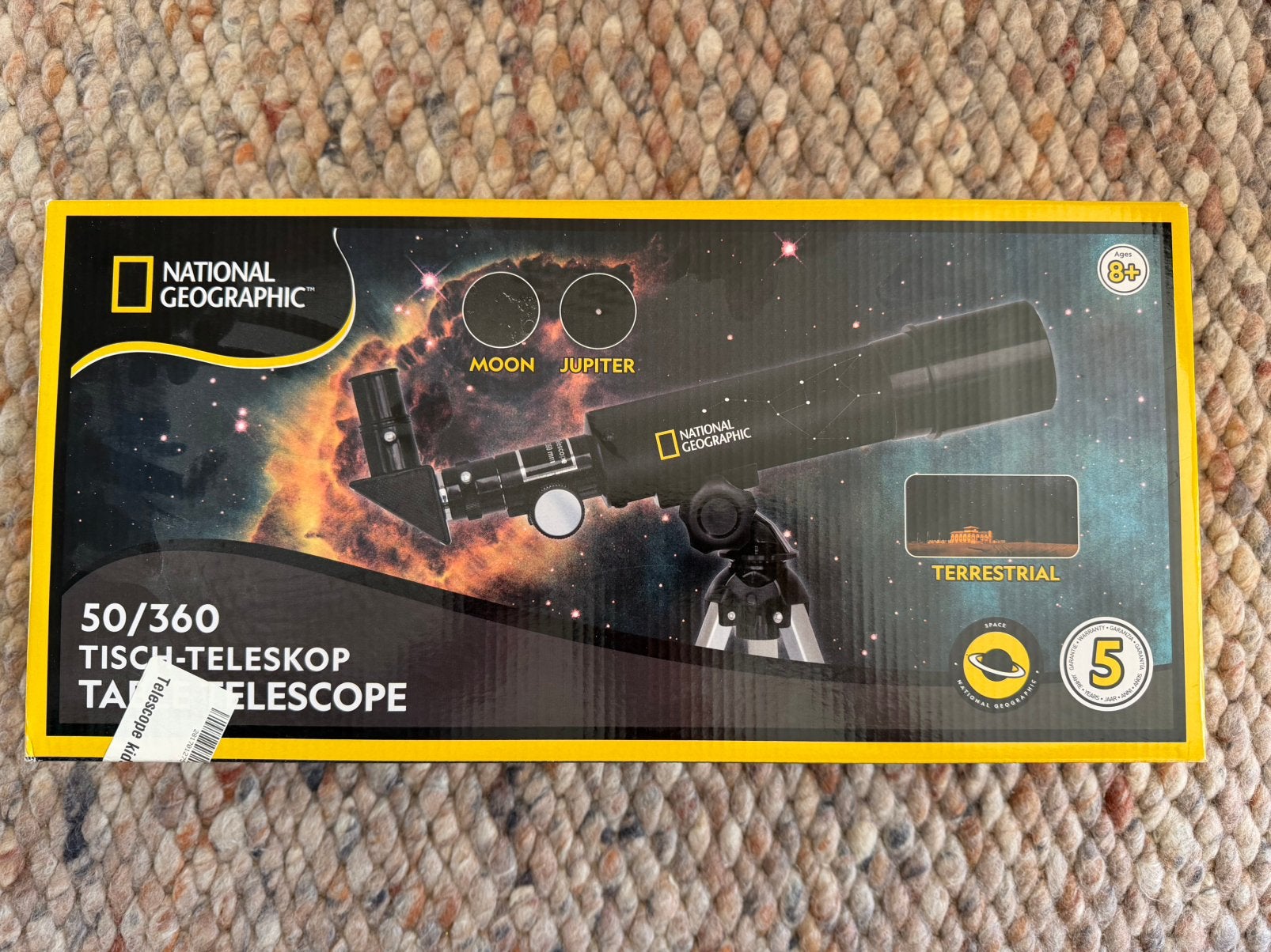 National Geographic Telescoop - BR-9118001, Lenzentelescoop (refractor), Ophalen of Verzenden, Minder dan 80 mm, Nieuw