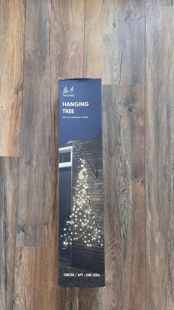Fairybell hangende kerstboom 240LED warm wit (150 cm), Ophalen, Zo goed als nieuw