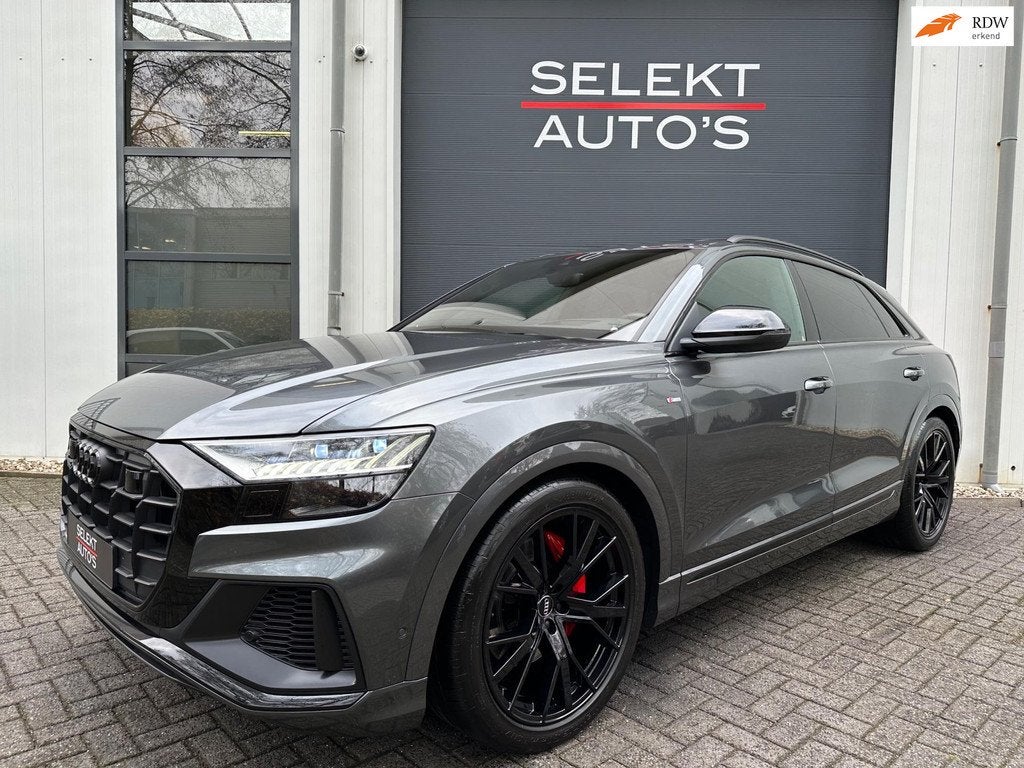 Audi Q8 55 TFSI Quattro S-Line 4W-Best/B&O 3D/RS-Zetels/Alca, Auto's, Automaat, Gebruikt, 2995 cc, Q8