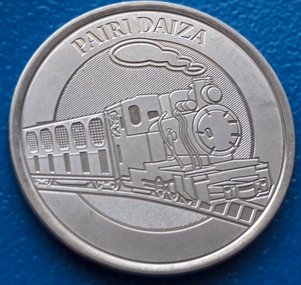 Penning Pairi Daiza, Stoomtrein, Postzegels en Munten, Penningen en Medailles, Verzenden, Overige materialen, Buitenland