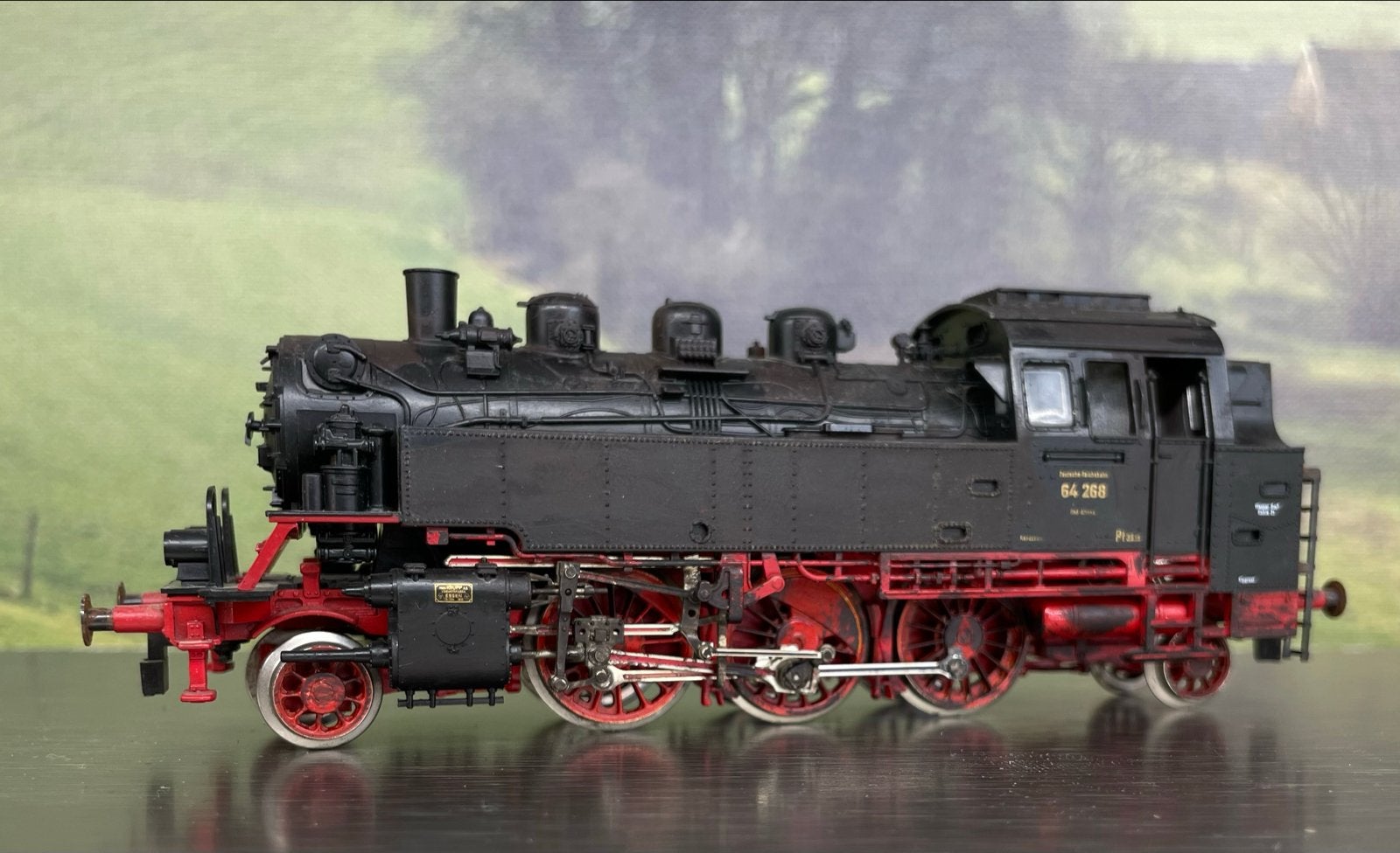 Fleischmann DRG Stoomlocomotief 64 268 HO Analoog, Hobby en Vrije tijd, Gebruikt, -, Fleischmann, -