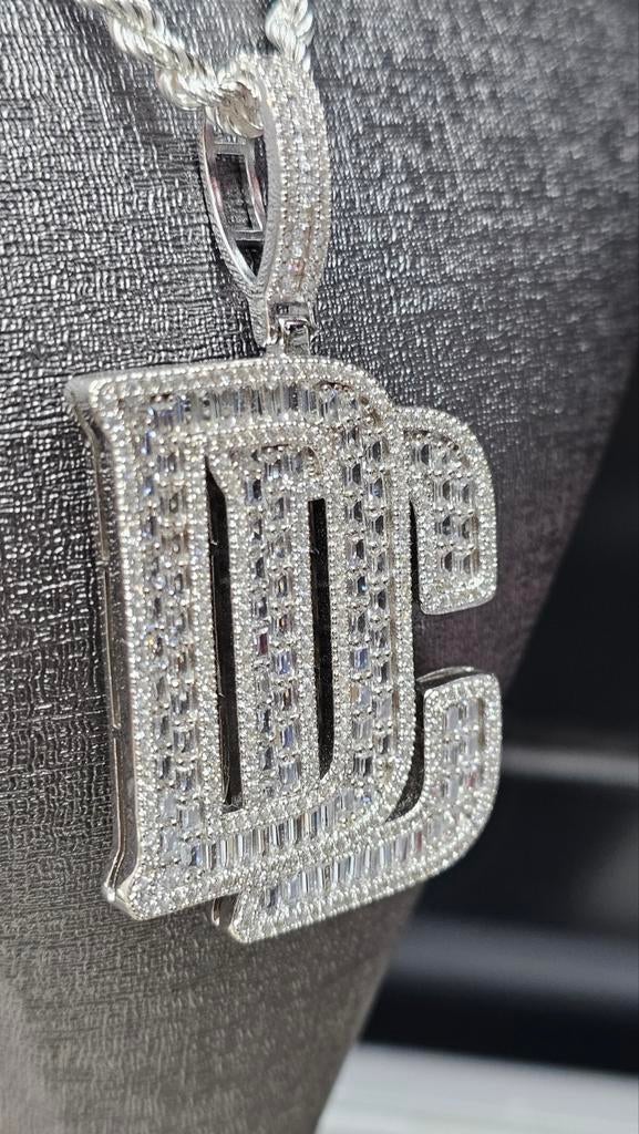Prachtige DC hanger met rope chain 70cm lang, Ophalen of Verzenden, Nieuw, Goud, Zilver