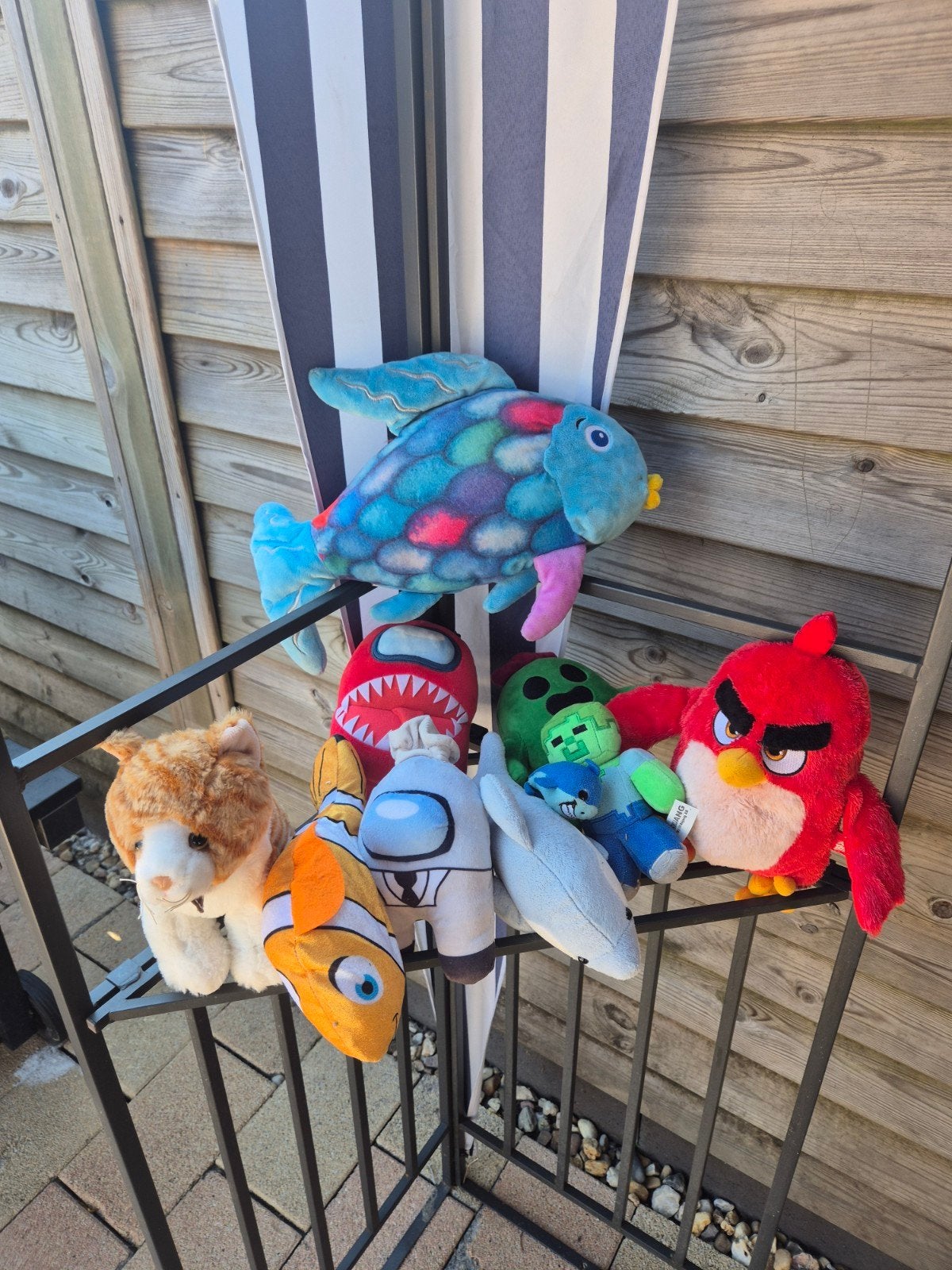 Diverse knuffels: Angry Birds, Among Us,  en meer, Ophalen, Gebruikt, Overige merken, Angry Birds