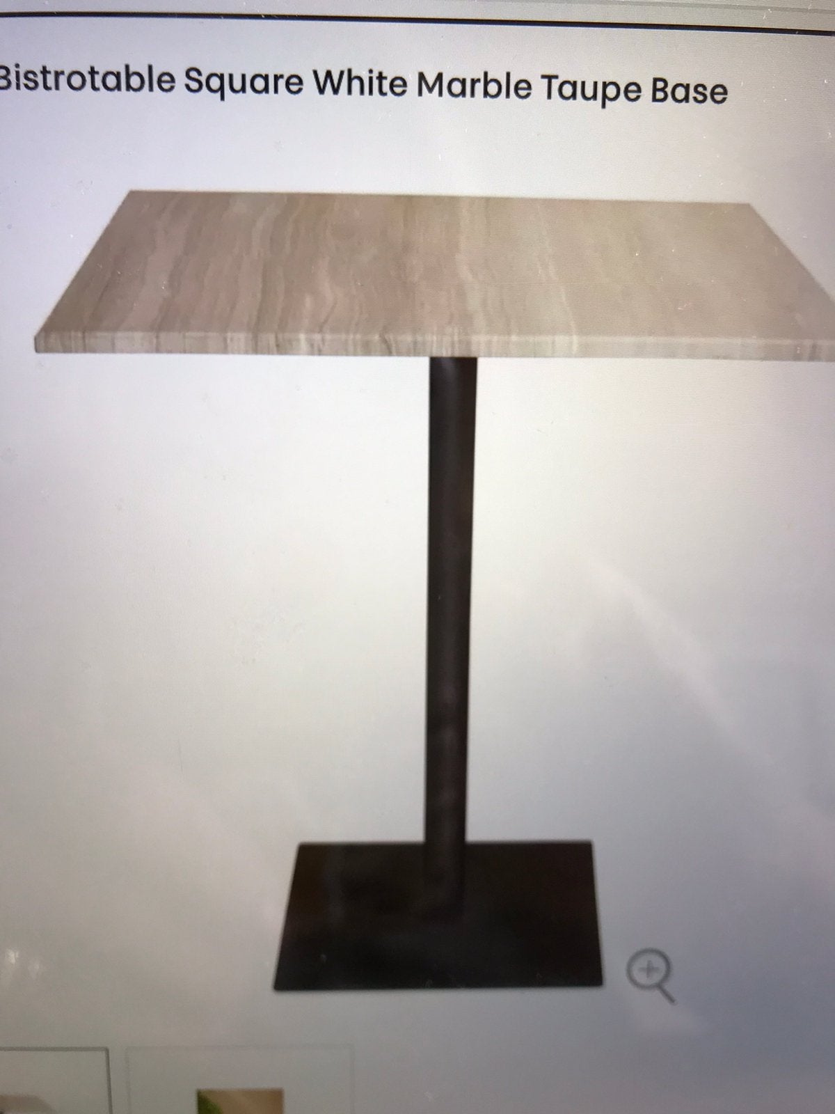 Ptmd tuintafel marmer blad vierkant nieuw, Tuin en Terras, Tuintafels, Ophalen, Nieuw, Vierkant, Overige materialen