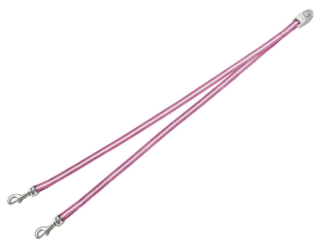 FLEXI Vario Duo Belt - Dubbele Koppellijn Roze S KOOPJE!!!, Ophalen of Verzenden, Nieuw, Hondenriem-accessoire