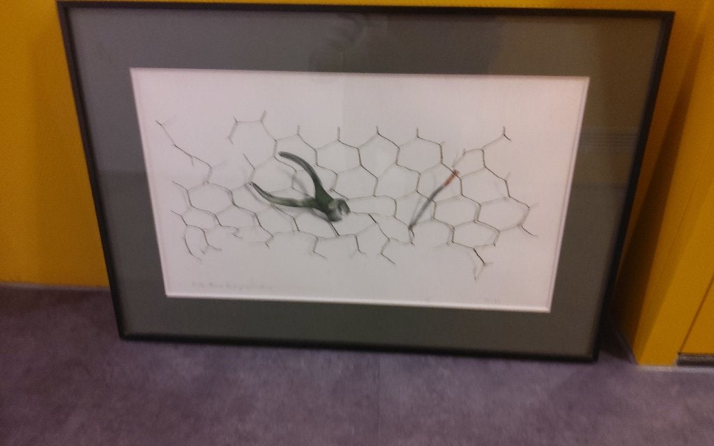 Druk in metalen lijst 70x40cm, Ophalen
