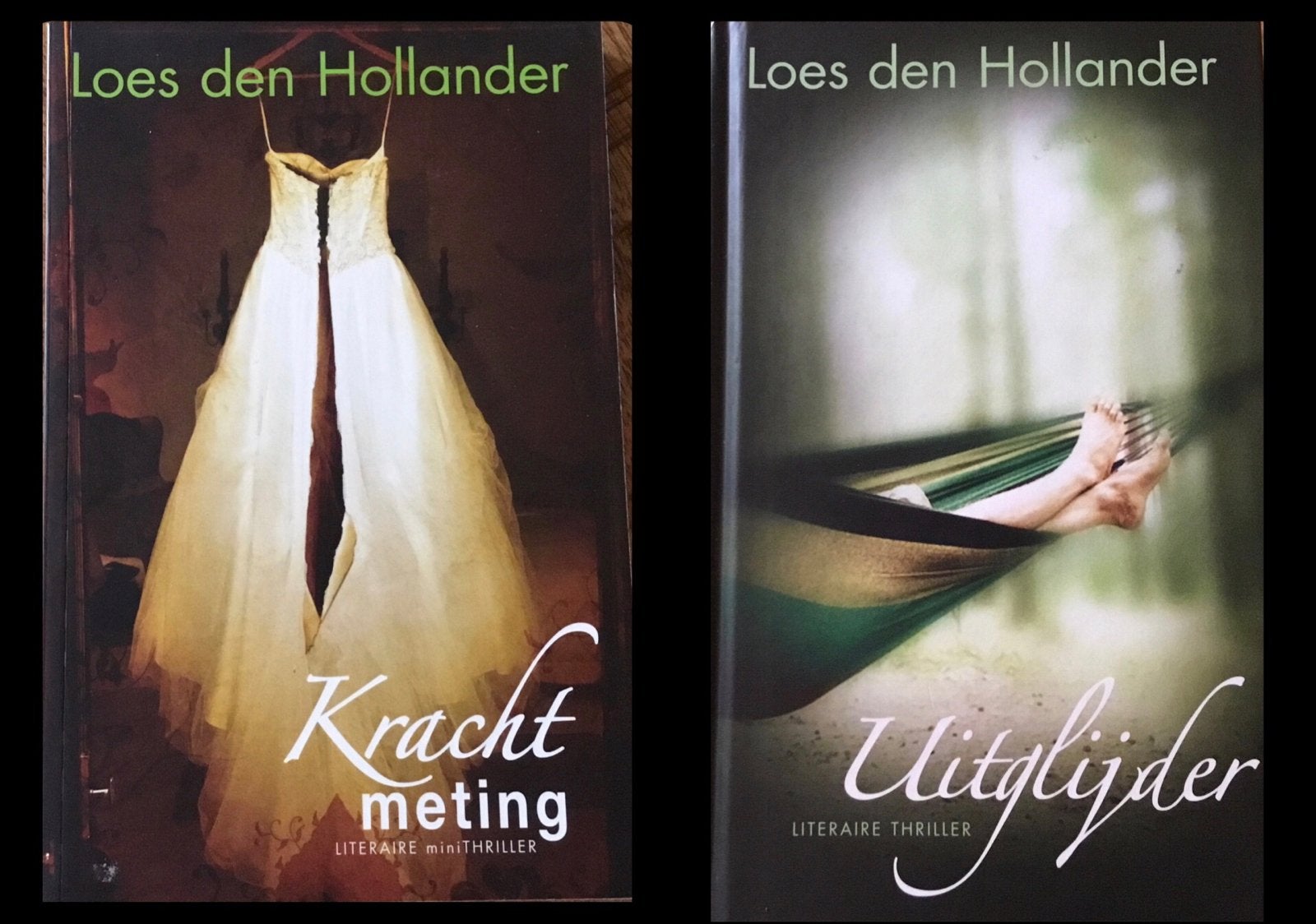 Loes den Hollander - Krachtmeting & Uitglijder (2 thrillers), Ophalen of Verzenden, Zo goed als nieuw
