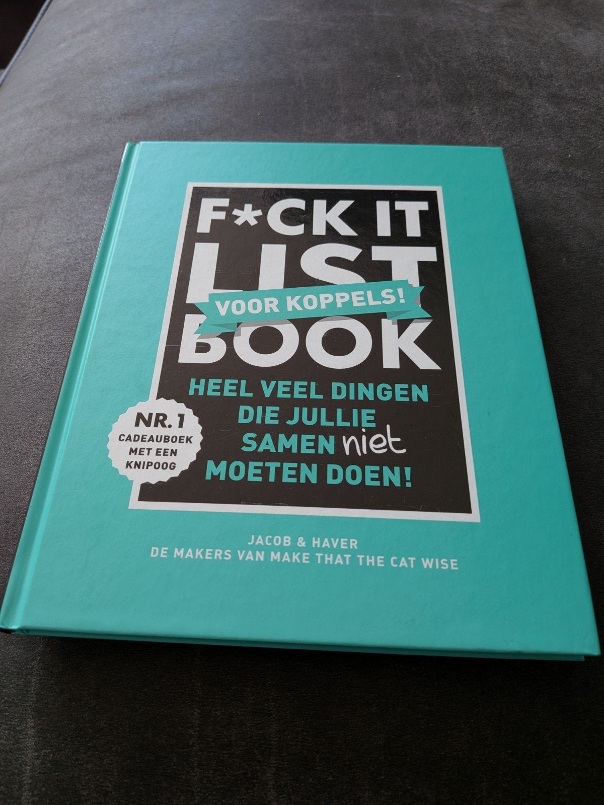 F*ck It List Book voor Koppels - Cadeauboek, Ophalen of Verzenden, Zo goed als nieuw, Jacob & Haver, Anekdotes en Observaties