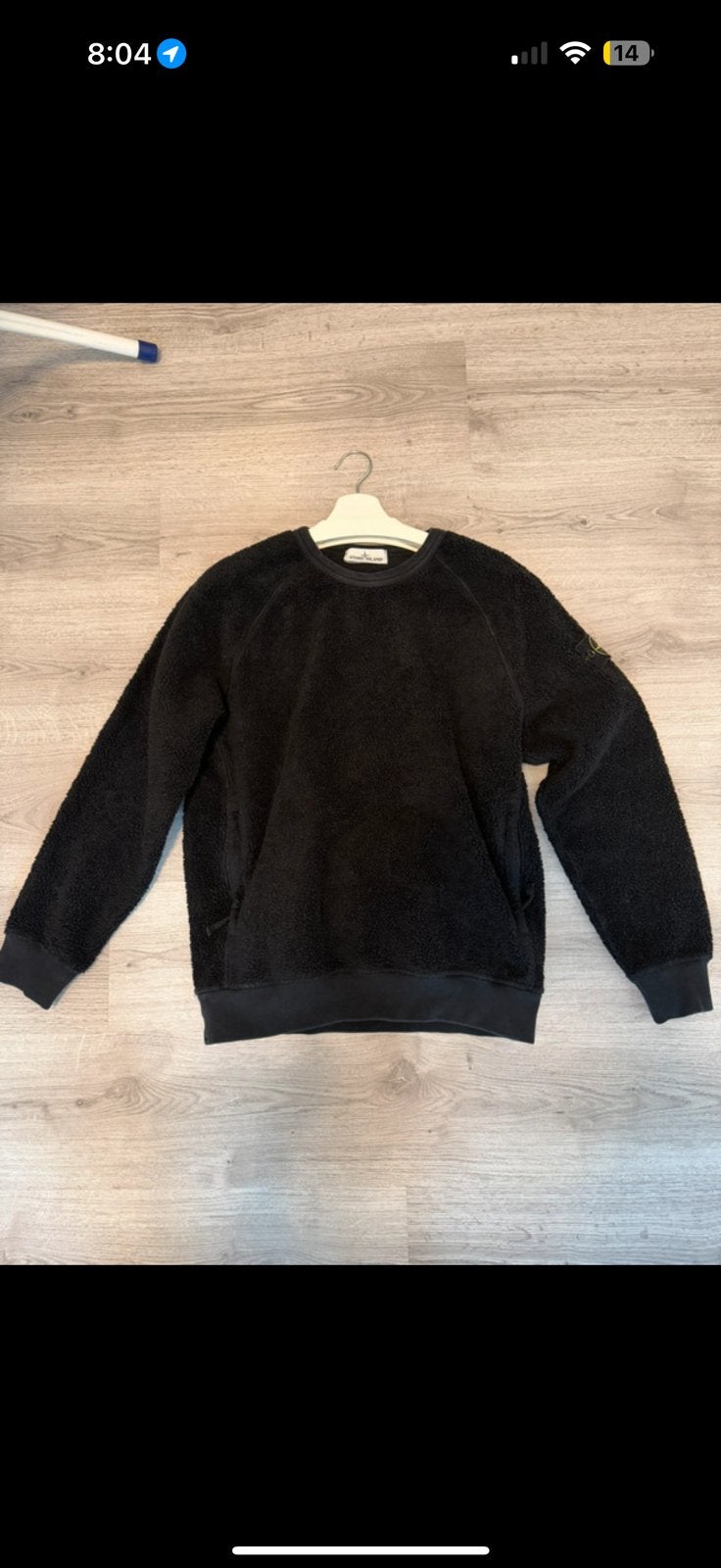 Stone island teddy fleece trui - Maat S, Ophalen, Zo goed als nieuw