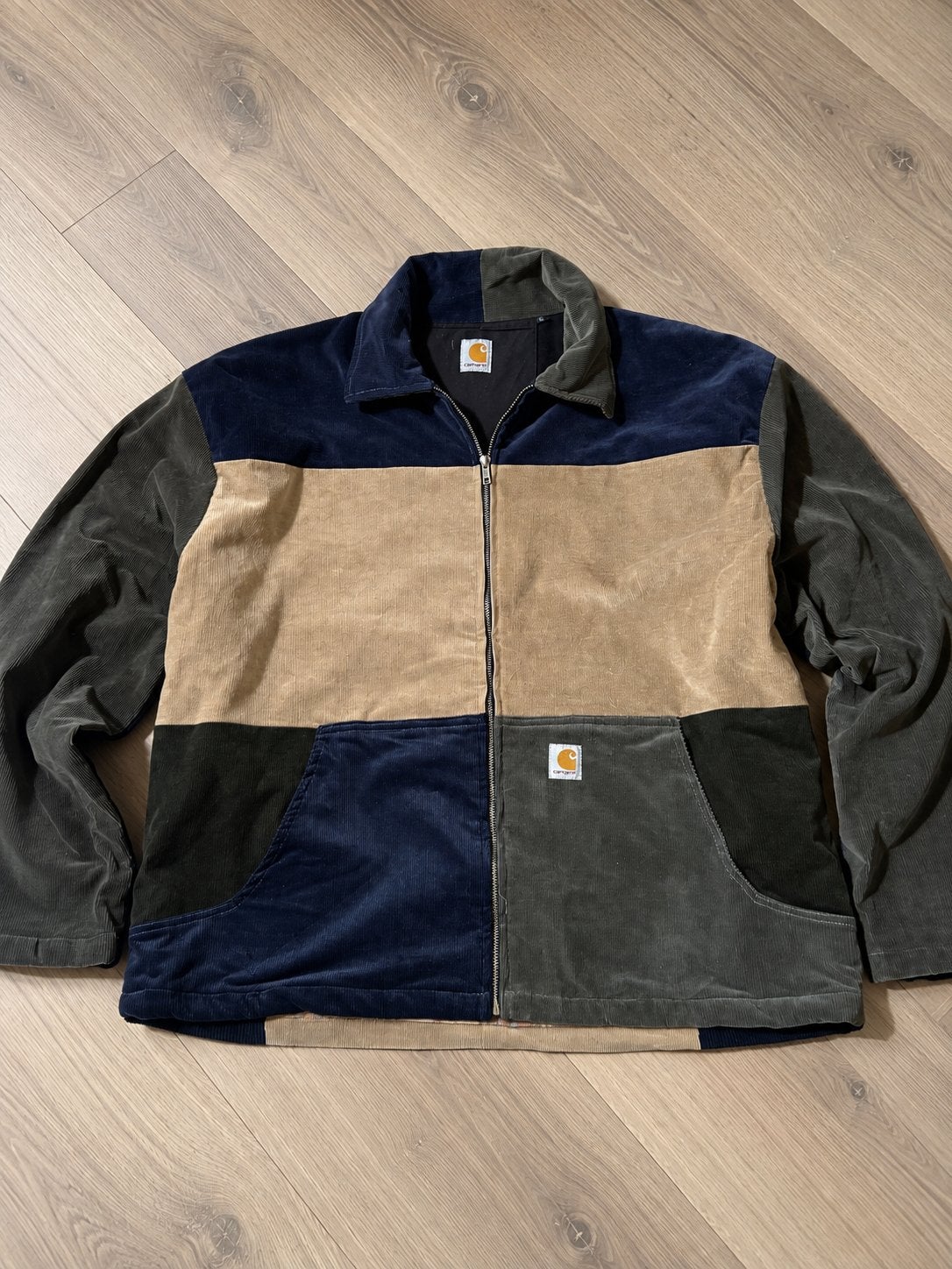 Carhartt Reworked Patchwork Corduroy Jas – XL – Vintage, Kleding | Heren, Ophalen of Verzenden, Zo goed als nieuw, Maat 56/58 (XL)