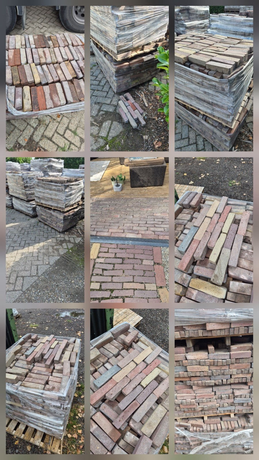 ✅️🧱GEBAKKEN WAALTJES.  VIJFDUIMERS, Ophalen of Verzenden, Gebruikt, Keramiek, Klinkers