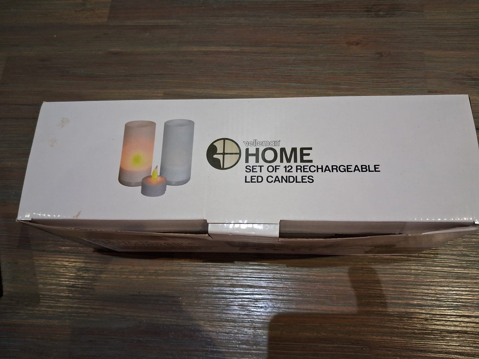 Set van 12 oplaadbare LED waxinelichtjes, Kunststof, Waxinelichthouder, Nieuw, Ophalen of Verzenden
