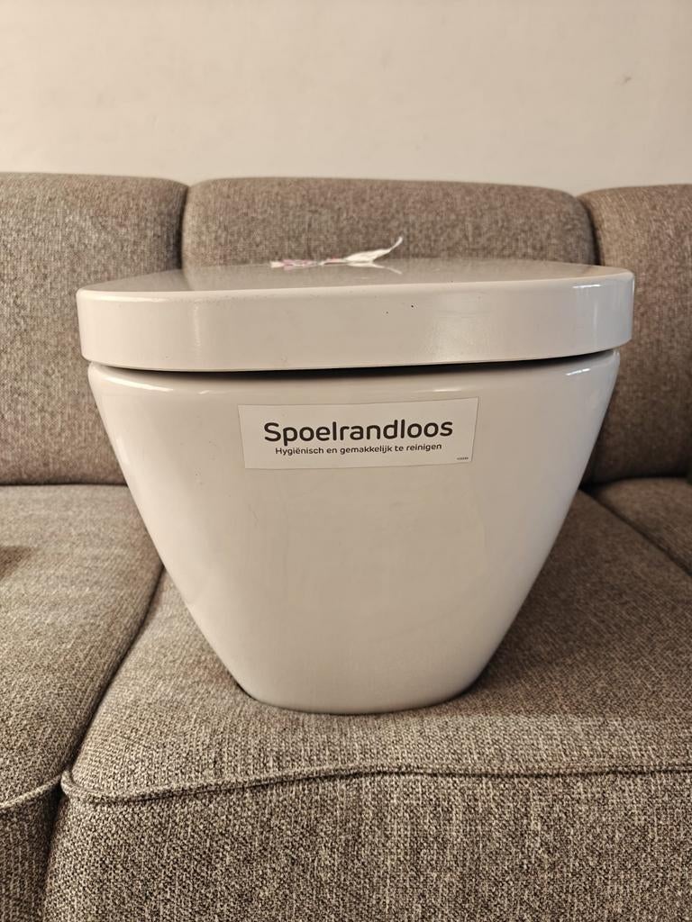 Nieuwe spoelrandloos ophang wc pot, Ophalen of Verzenden, Nieuw, Toilet