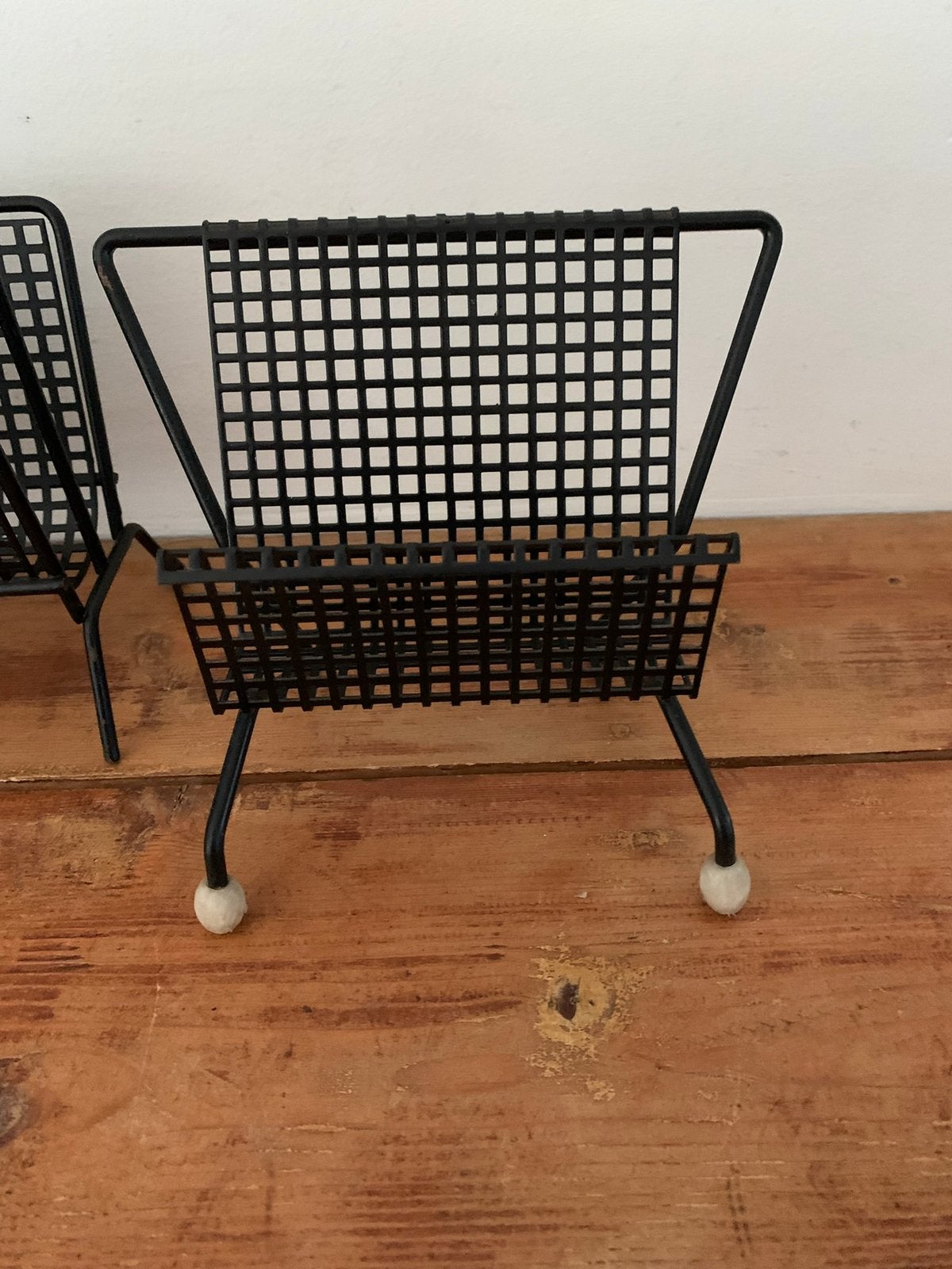Vintage brieven /telefoon standaard zwart geperforeerd, Ophalen of Verzenden, Zo goed als nieuw