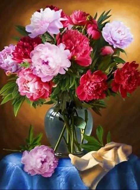Diamond painting 50x40 cm met vierkante steentjes - Koopje!, Diamond painting world 2021@gmail.com, Diamond painting, Nieuw, Meerkleurig
