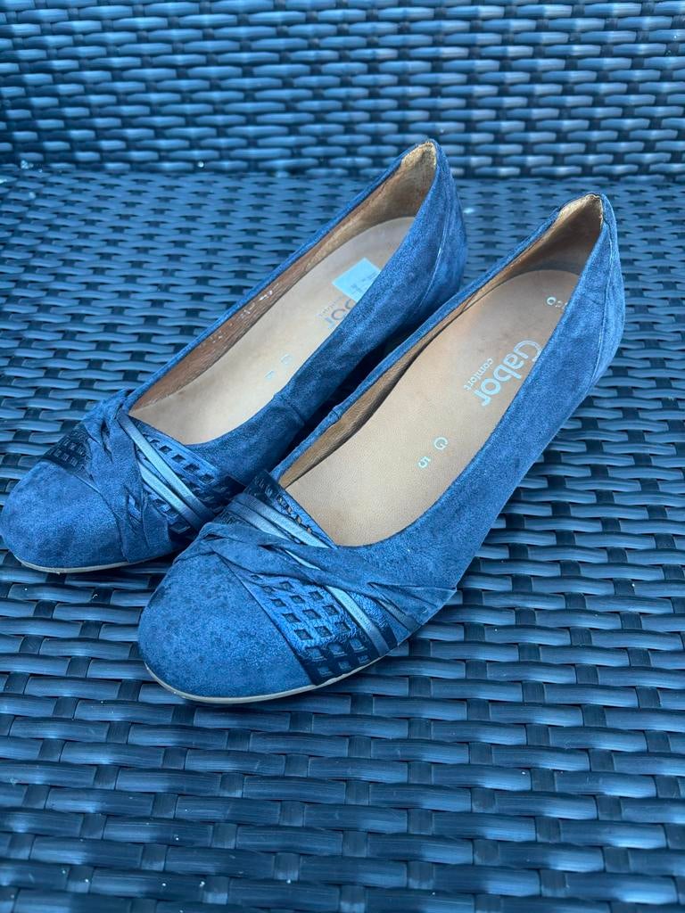 Gabor comfortabele instappers maat 38, Ophalen of Verzenden, Gedragen, Blauw, Instappers