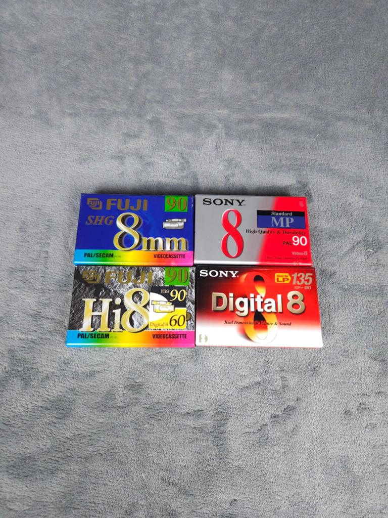 Sony Fuji Video Cassette 8mm Hi8 Digital 8 MP90 60 135, Verzenden, ., ., 8mm film