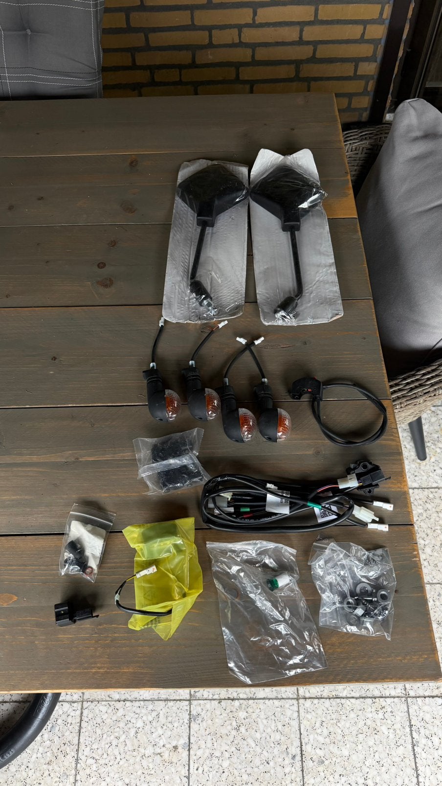Homologatie kit knipperlichten spiegels Ktm husqvarna gasgas, Ophalen of Verzenden