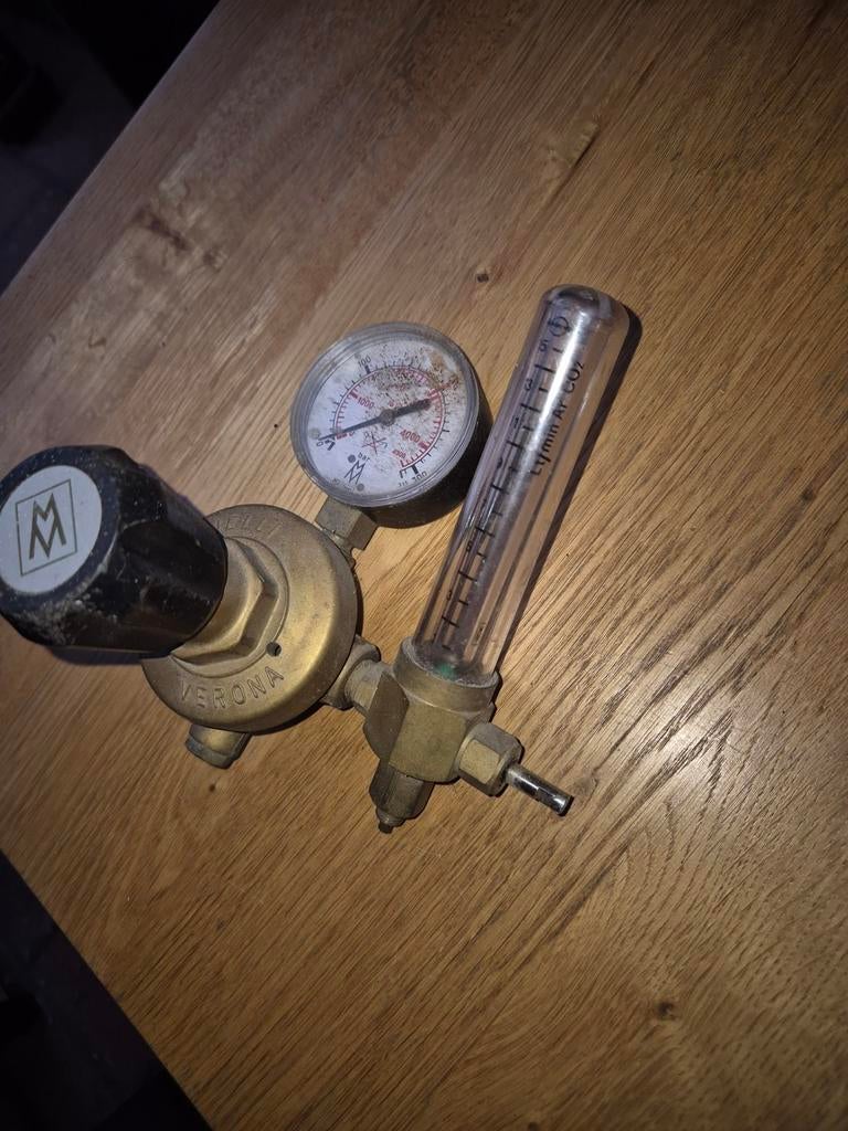 Verona gasdrukregelaar met flowmeter, Ophalen of Verzenden