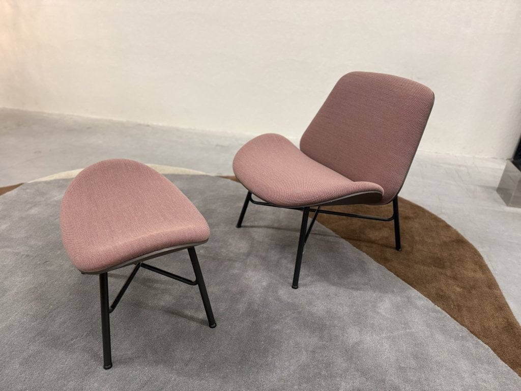 Nieuw Pode Nihan Fauteuil met Poef Steelcut Trio Stoel, Leolux, Info@leolux.nl, Nieuw, 75 tot 100 cm