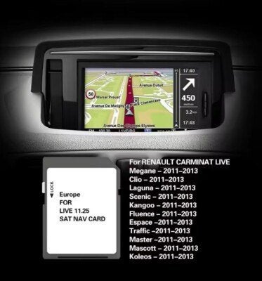 Renault TomTom Carminat LIVE SD Kaart Update 11.45 NEW, Verzenden, Nieuw, Heel Europa, Landkaarten