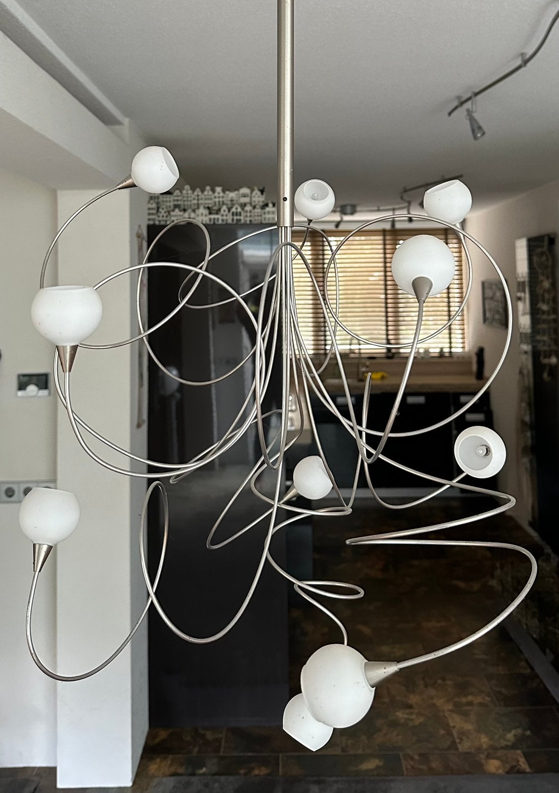 Hanglamp, Ophalen, Gebruikt, Glas, Modern