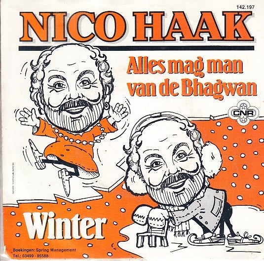 nico haak - alles mag van de bhagwan  ( piraat/1985) (1juni), Fotohoes, Ophalen of Verzenden, Zo goed als nieuw, Nederlandstalig