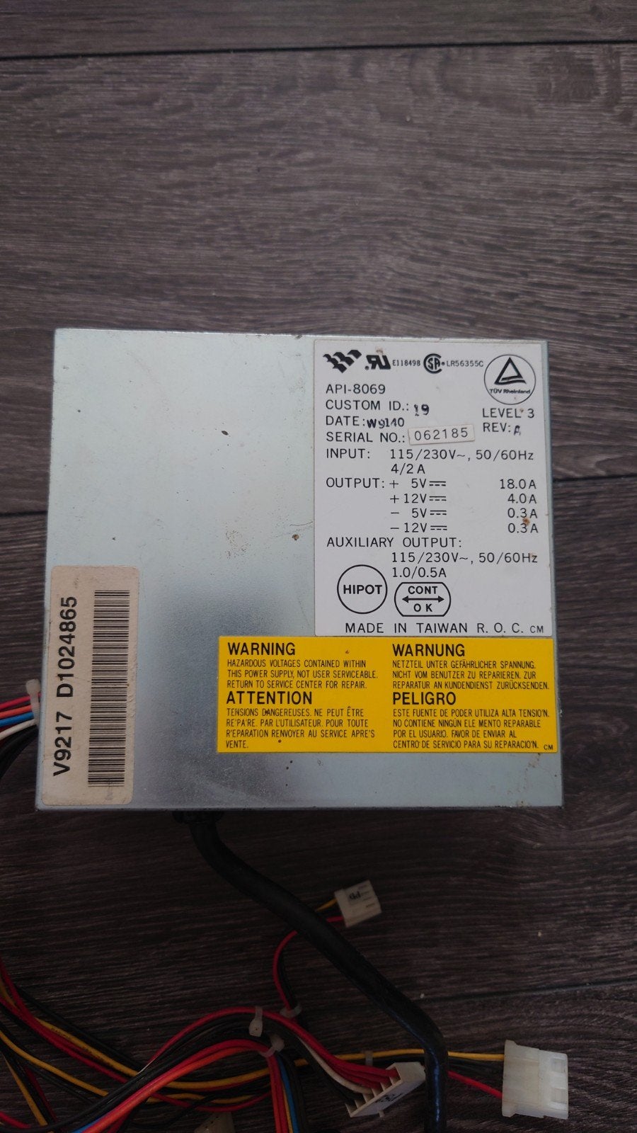 Acbel Polytech AT voeding API-8069 250 watt, Ophalen of Verzenden, Gebruikt