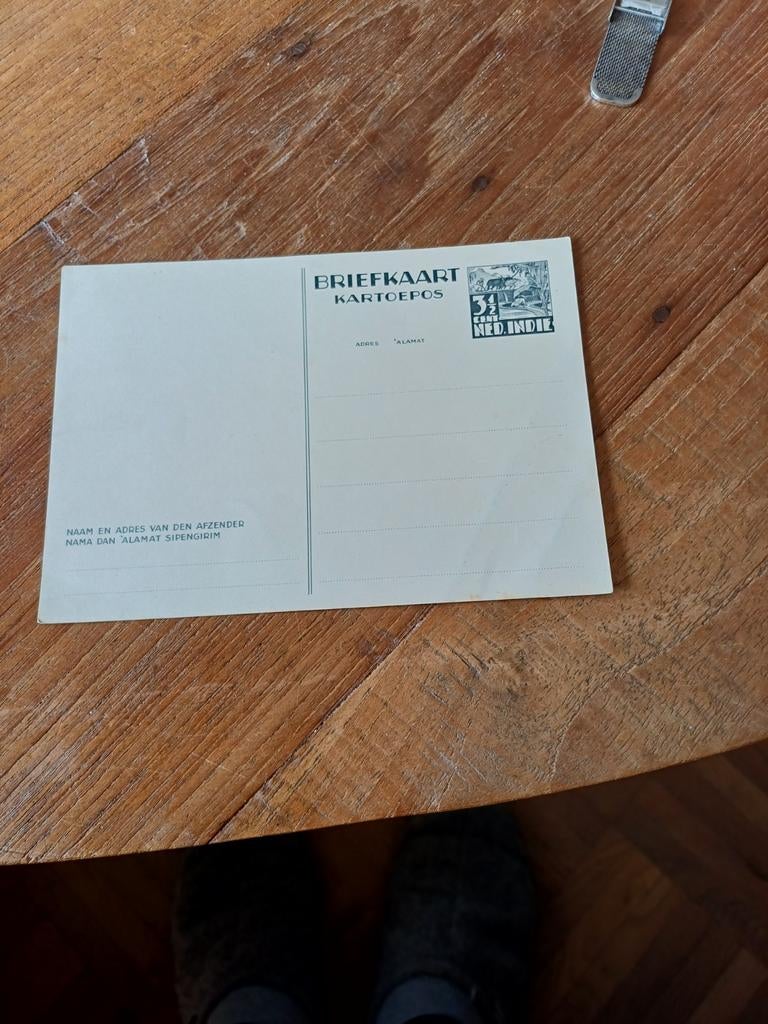 Briefkaart Nederlands Indië  3,5 cent, Ophalen of Verzenden