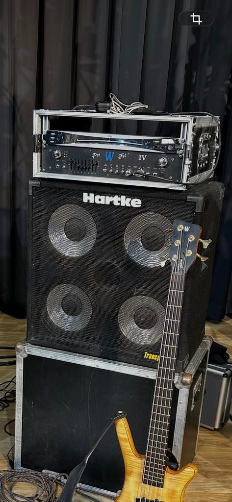 Warwick Pro Fet IV & Hartke 4x10 Transporter met flightcases, Muziek en Instrumenten, Versterkers | Bas en Gitaar, Ophalen, Gebruikt