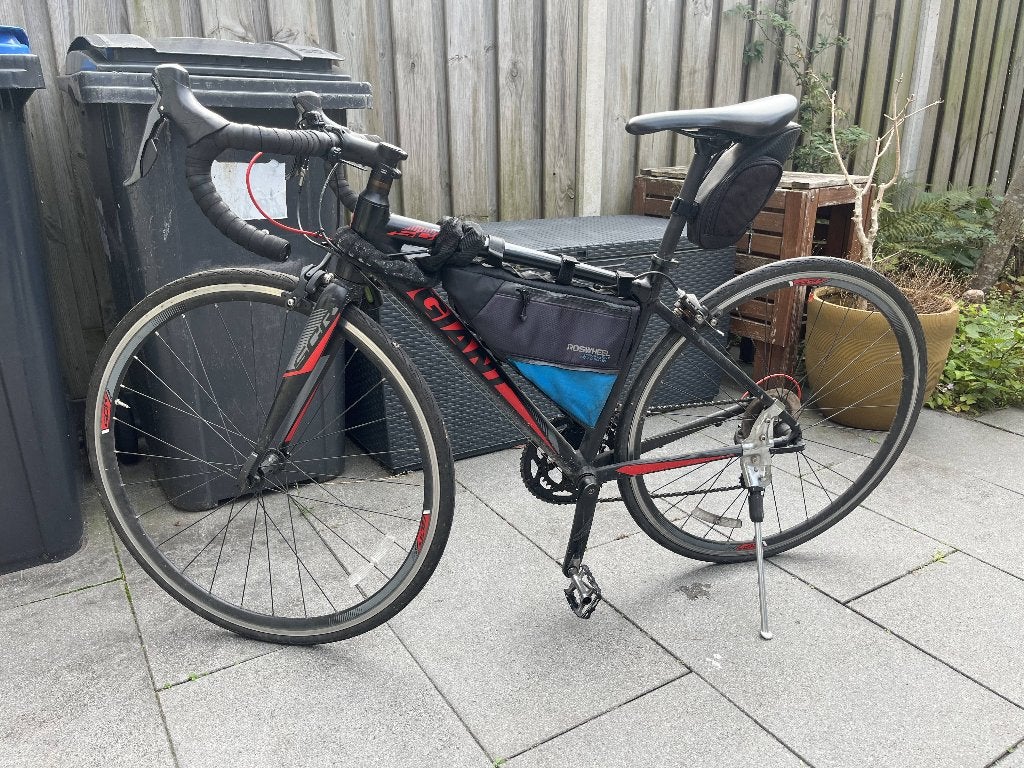 Giant SCR racefiets with accessories, Ophalen, 28 inch, Gebruikt, Aluminium
