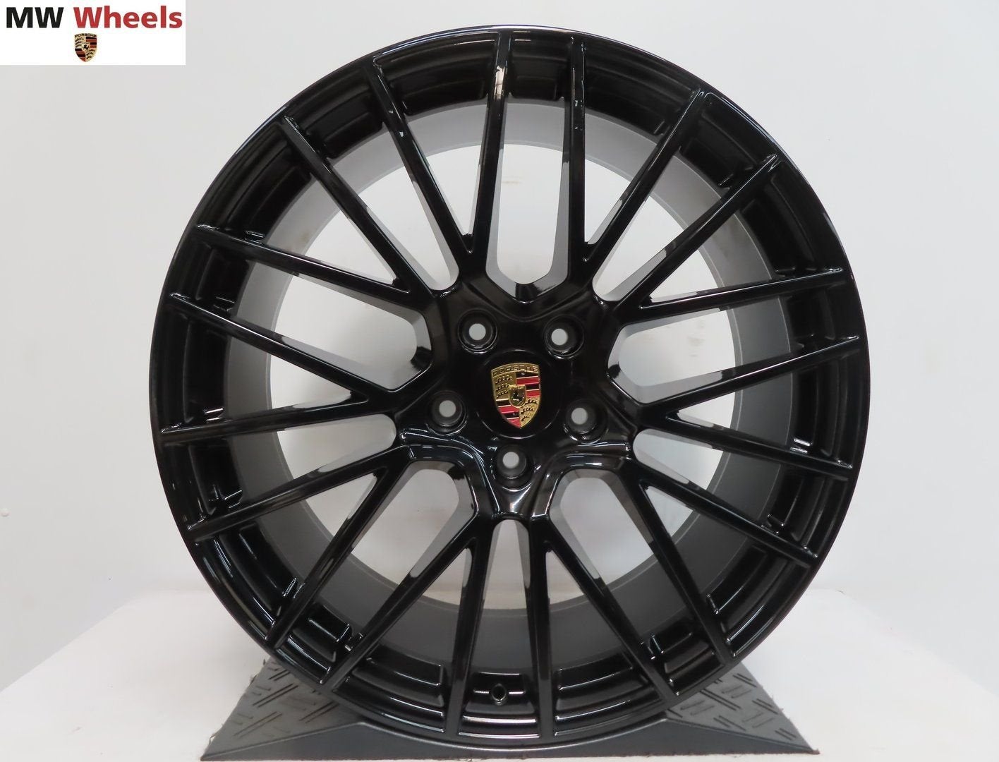 Originele Porsche Cayenne Coupe spyder 22 inch velgen zwart, Auto-onderdelen, Gebruikt, Velg(en), -, -