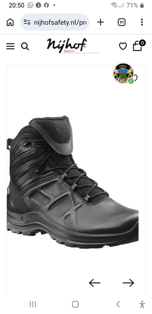 Haix fax zwart maat 36, Ophalen of Verzenden, Nieuw, Schoenen