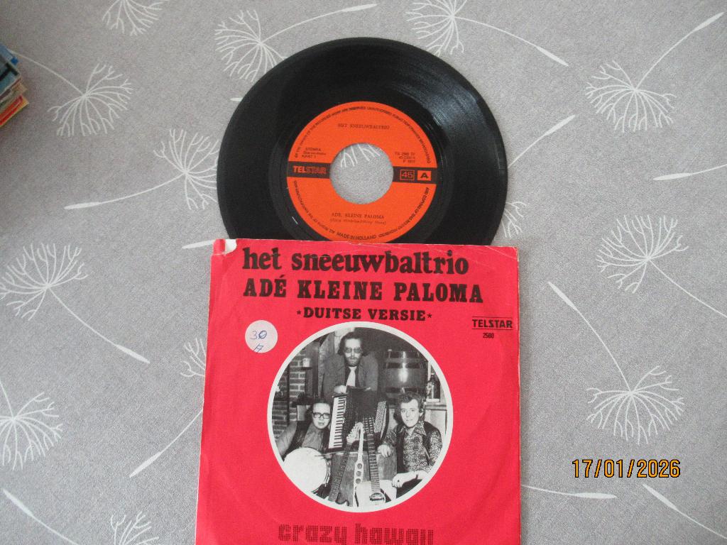 Het Sneeuwbal Trio   Ade kleine Paloma  ( DUITS ), Gebruikt, Originele persing, 7 inch, Single