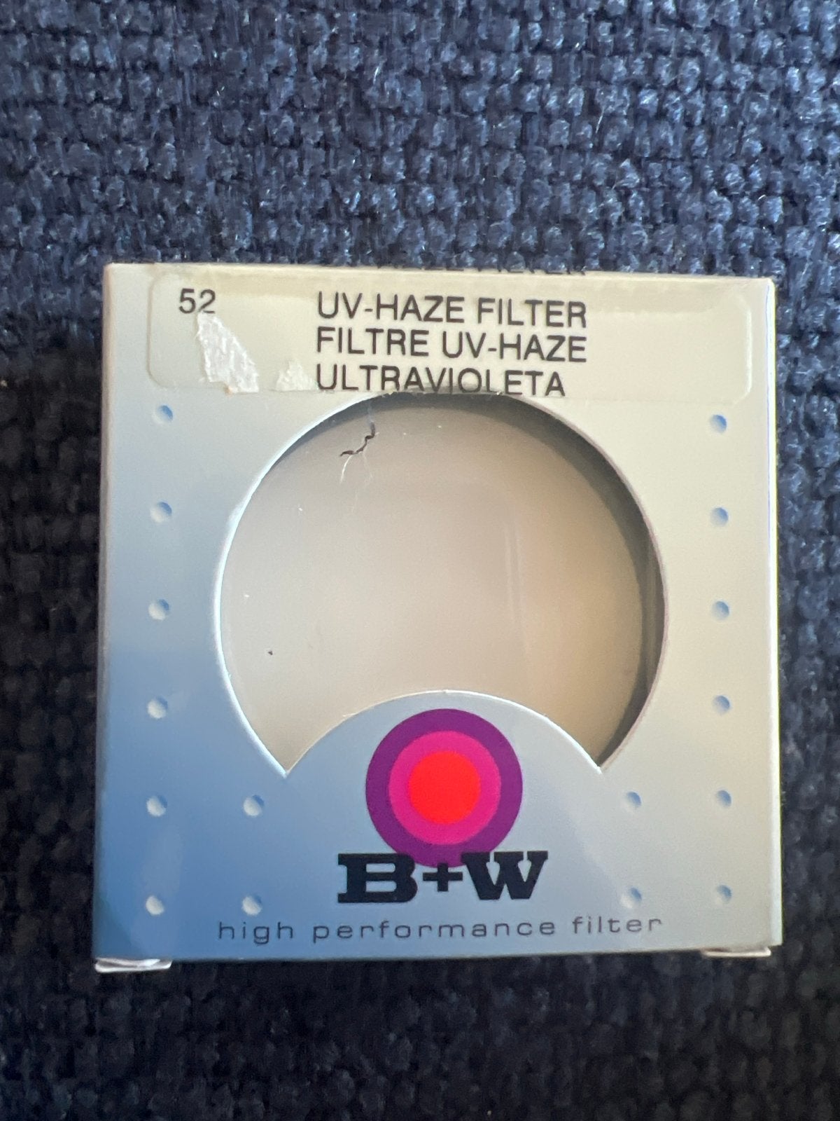 B+W 52mm UV-Haze Filter 010 - Nieuw in doos, Minder dan 50 mm, B+W, Ophalen of Verzenden, Met schroefdraad