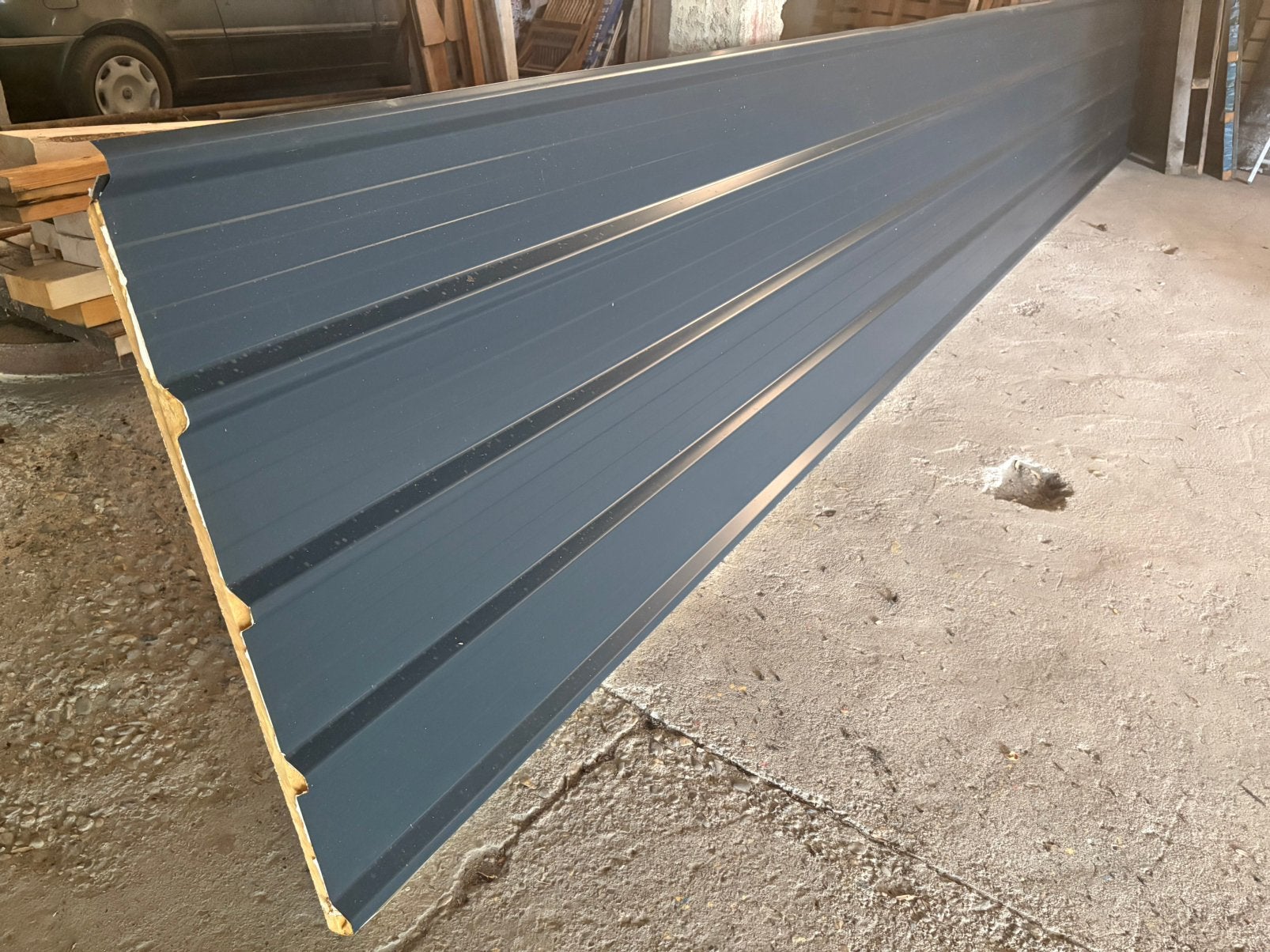 Profielplaat antraciet 8 meter, Ophalen, Nieuw