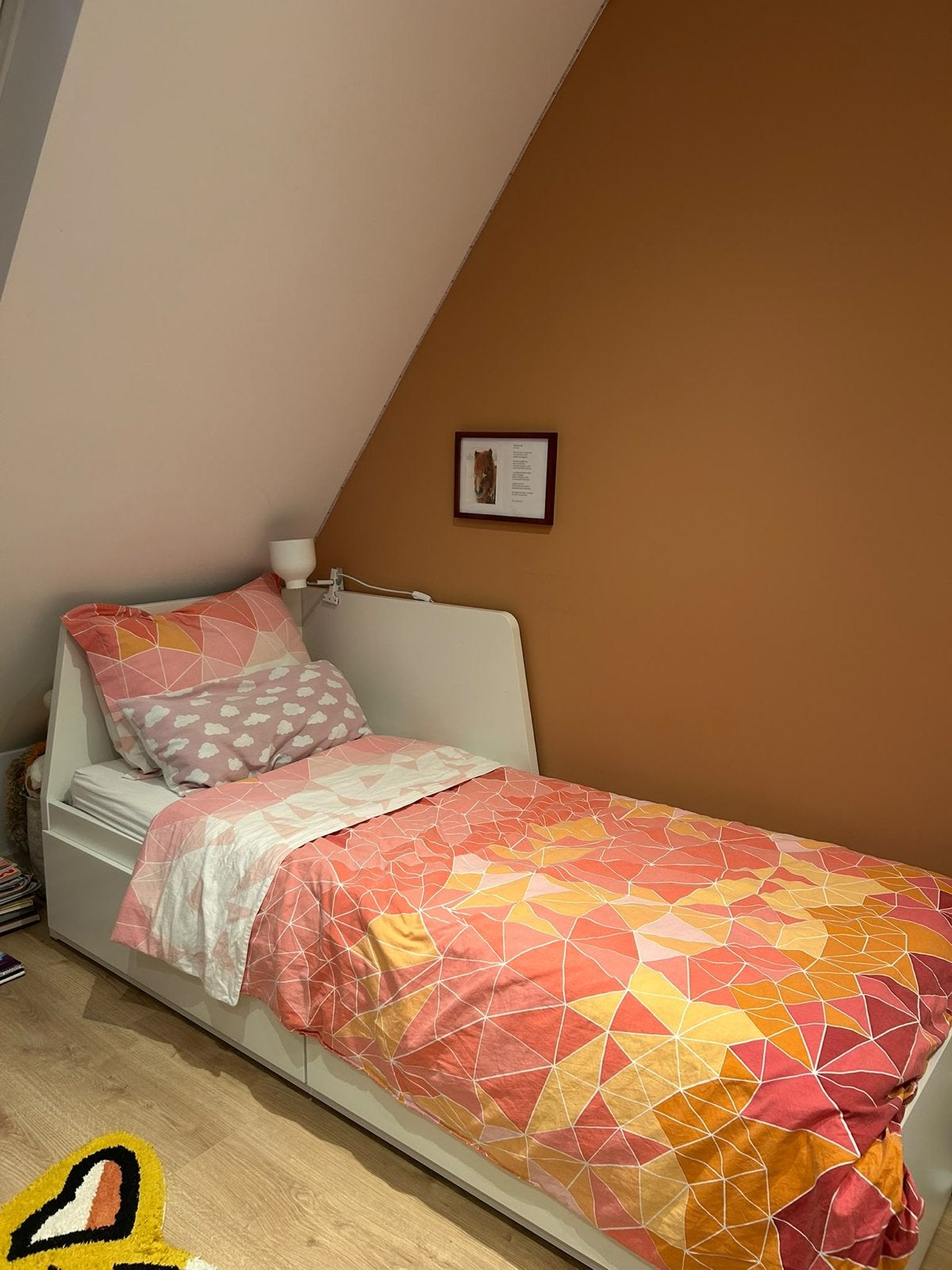 Flekke Ikea bed met opbergruimte - wit, Huis en Inrichting, Ophalen, Gebruikt, Eenpersoons, Wit