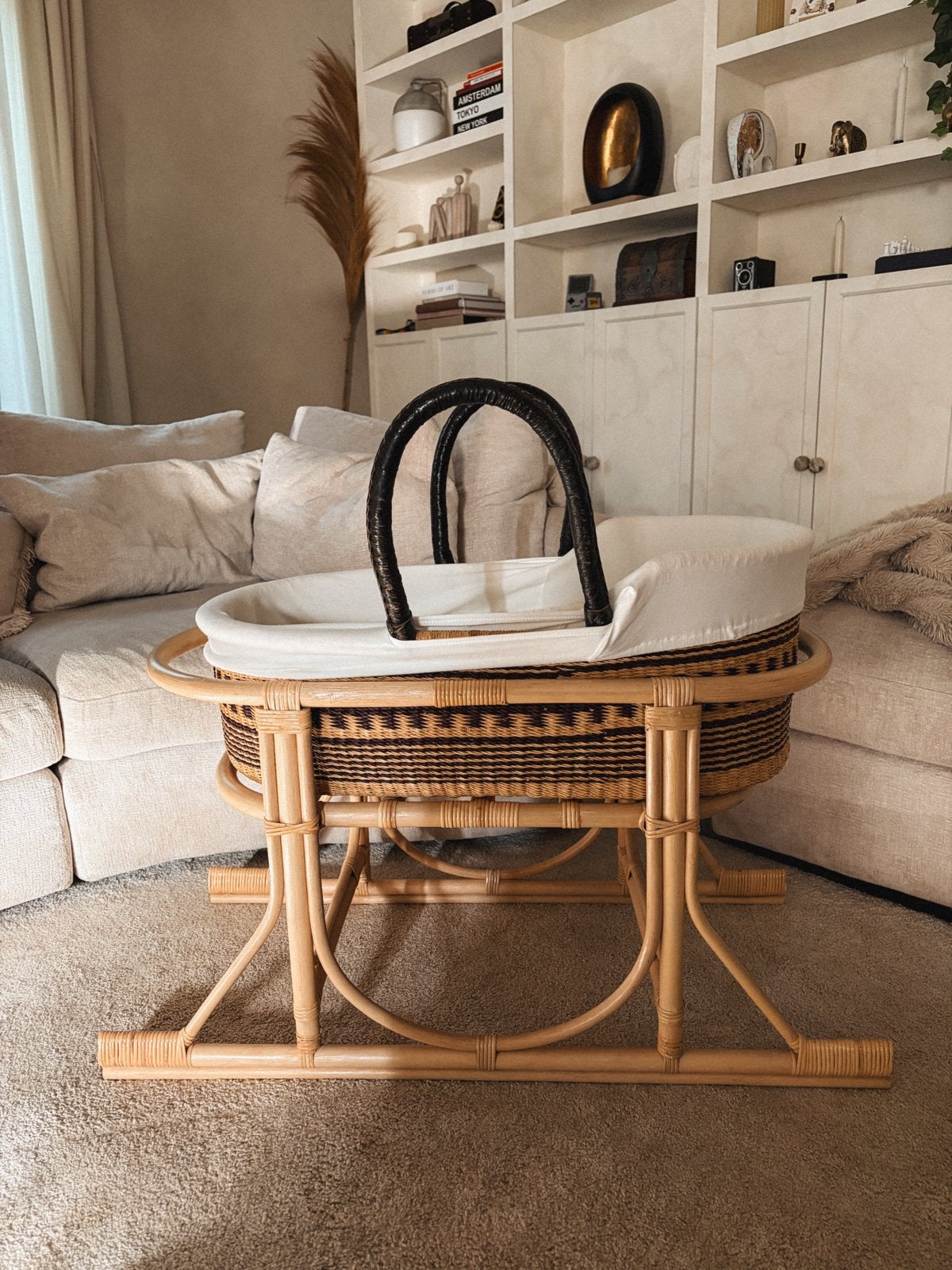 Moses basket van Petit Filippe, inclusief onderstel etc, Ophalen, Zo goed als nieuw, Wieg
