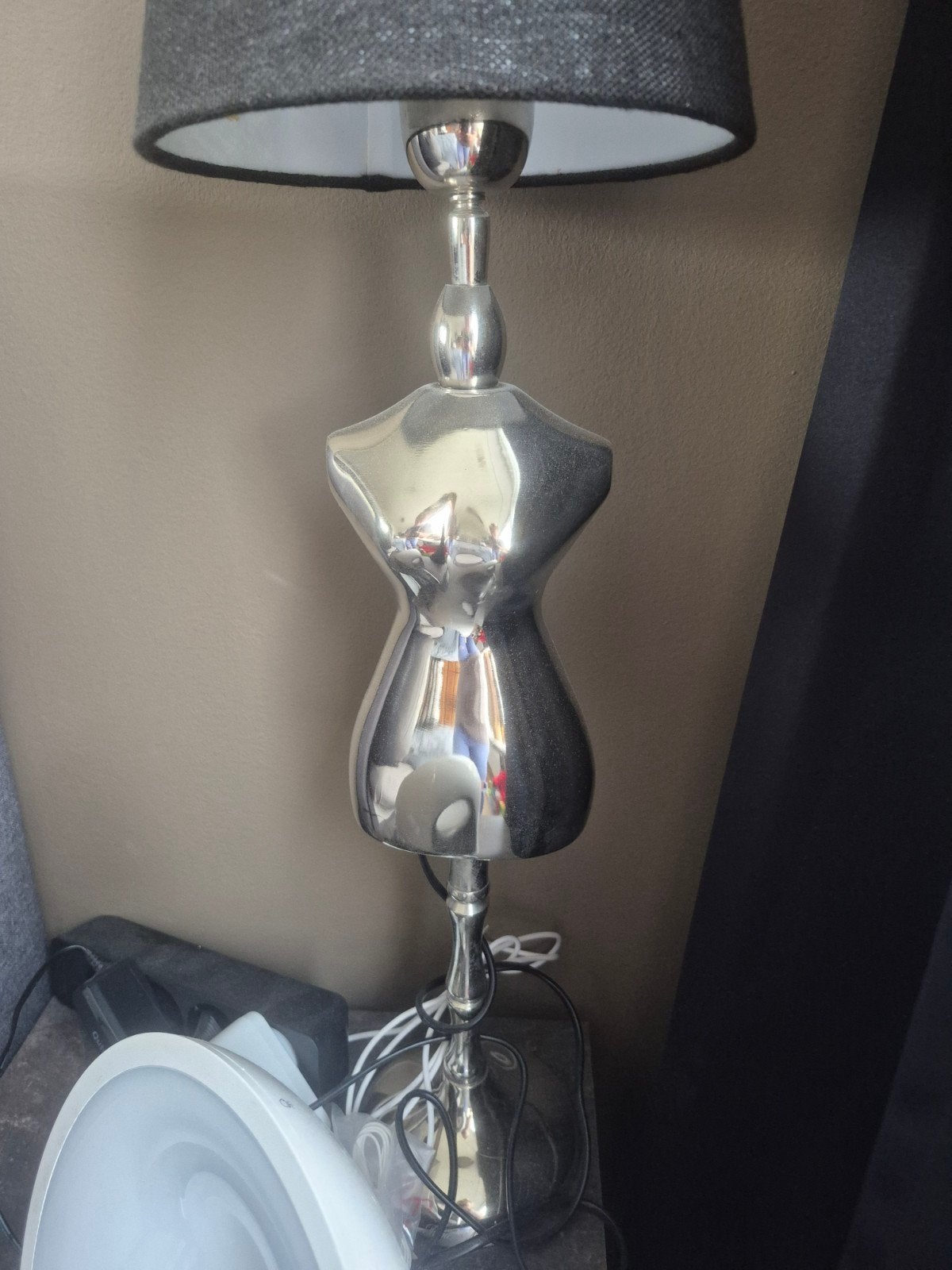 2x Riviera Maison Tafellamp Mannequin Zilver, Ophalen of Verzenden, Zo goed als nieuw