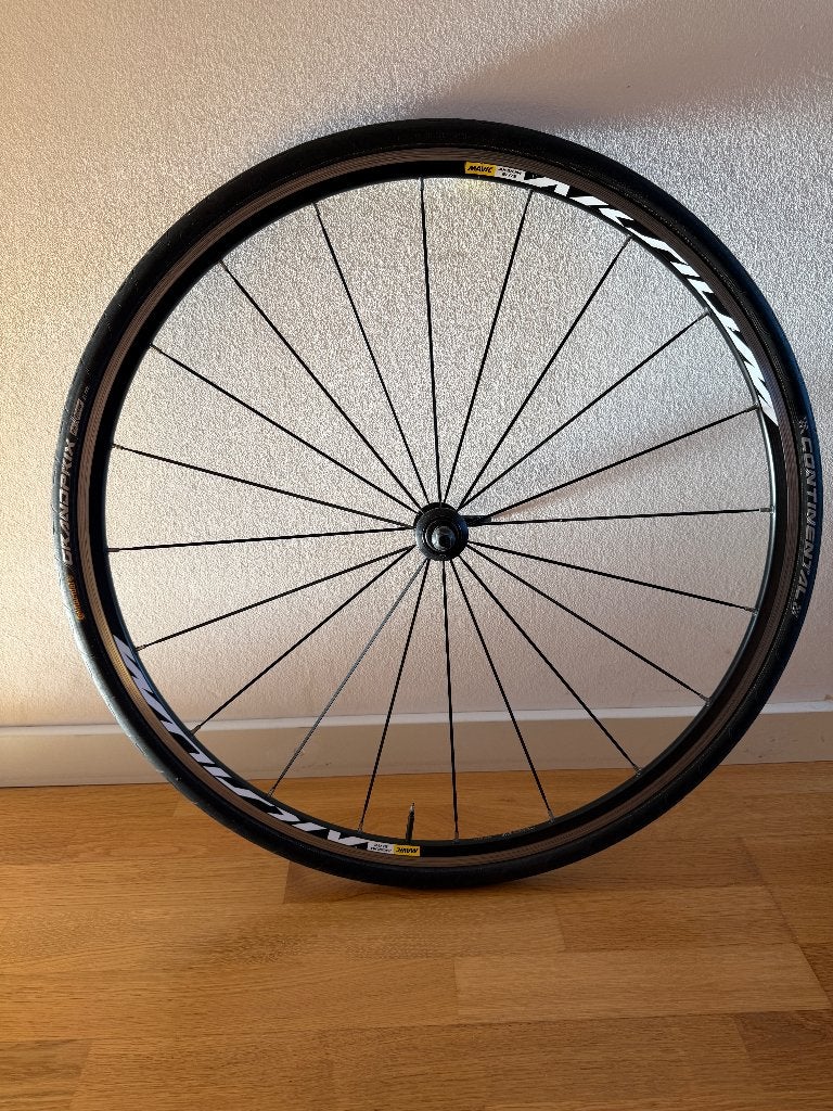 Mavic Aksium Elite voorwiel, Fietsen en Brommers, Gebruikt, Aluminium, Racefiets, Ophalen