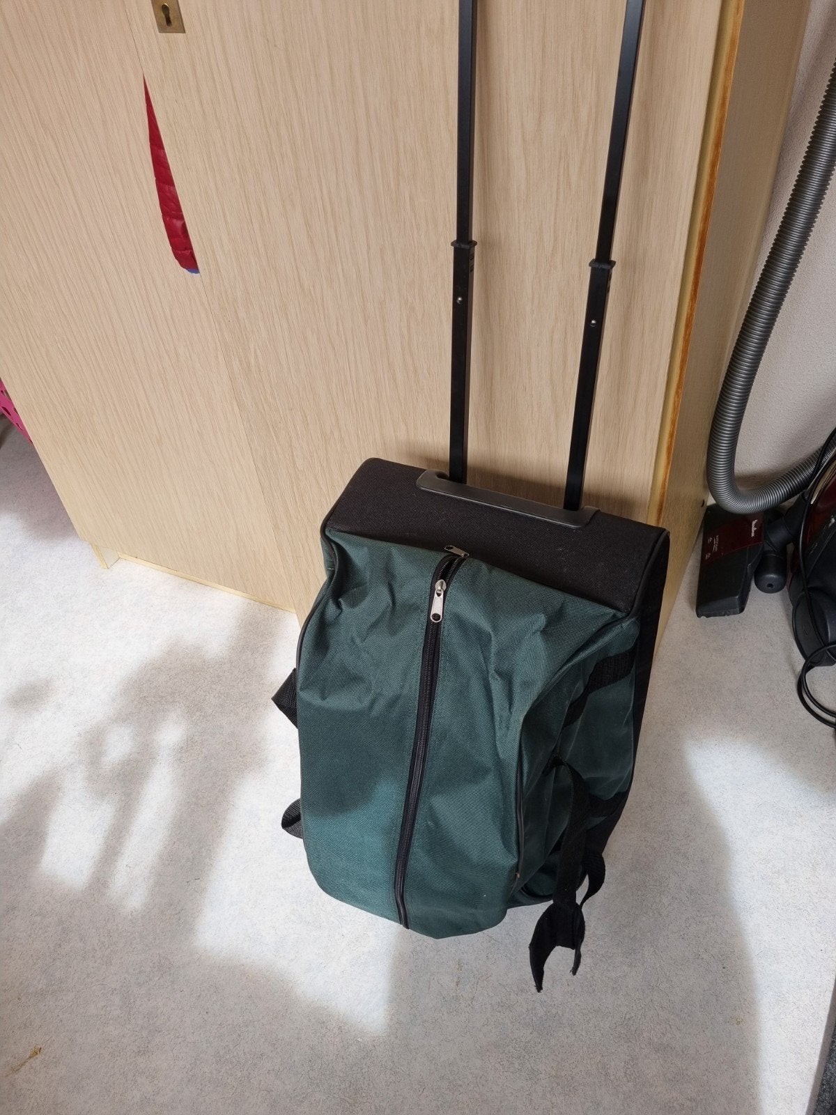 Nieuwe reistrolly reiskoffer groen zwart, Sieraden, Tassen en Uiterlijk, Tassen | Reistassen en Weekendtassen, 40 tot 60 cm, Zwart