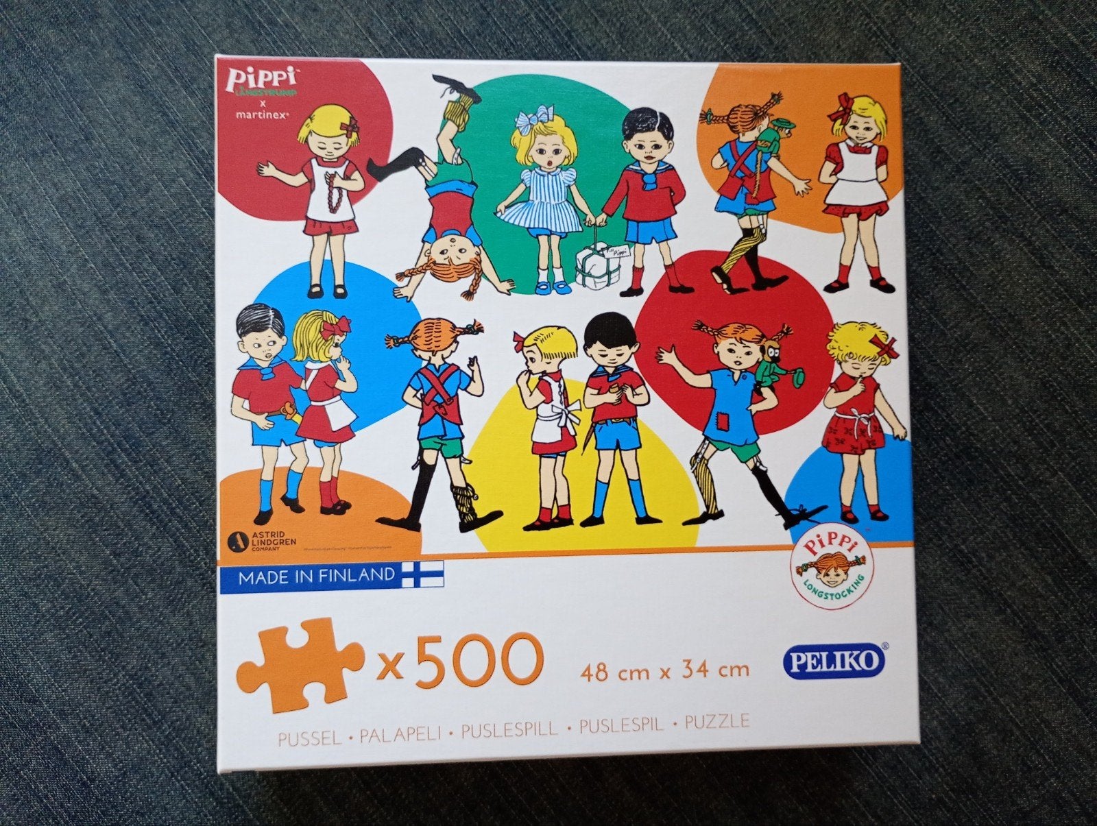 Pippi Langkous Legpuzzel 500 stukjes - Peliko, Ophalen of Verzenden, 500 t/m 1500 stukjes, Nieuw, Legpuzzel