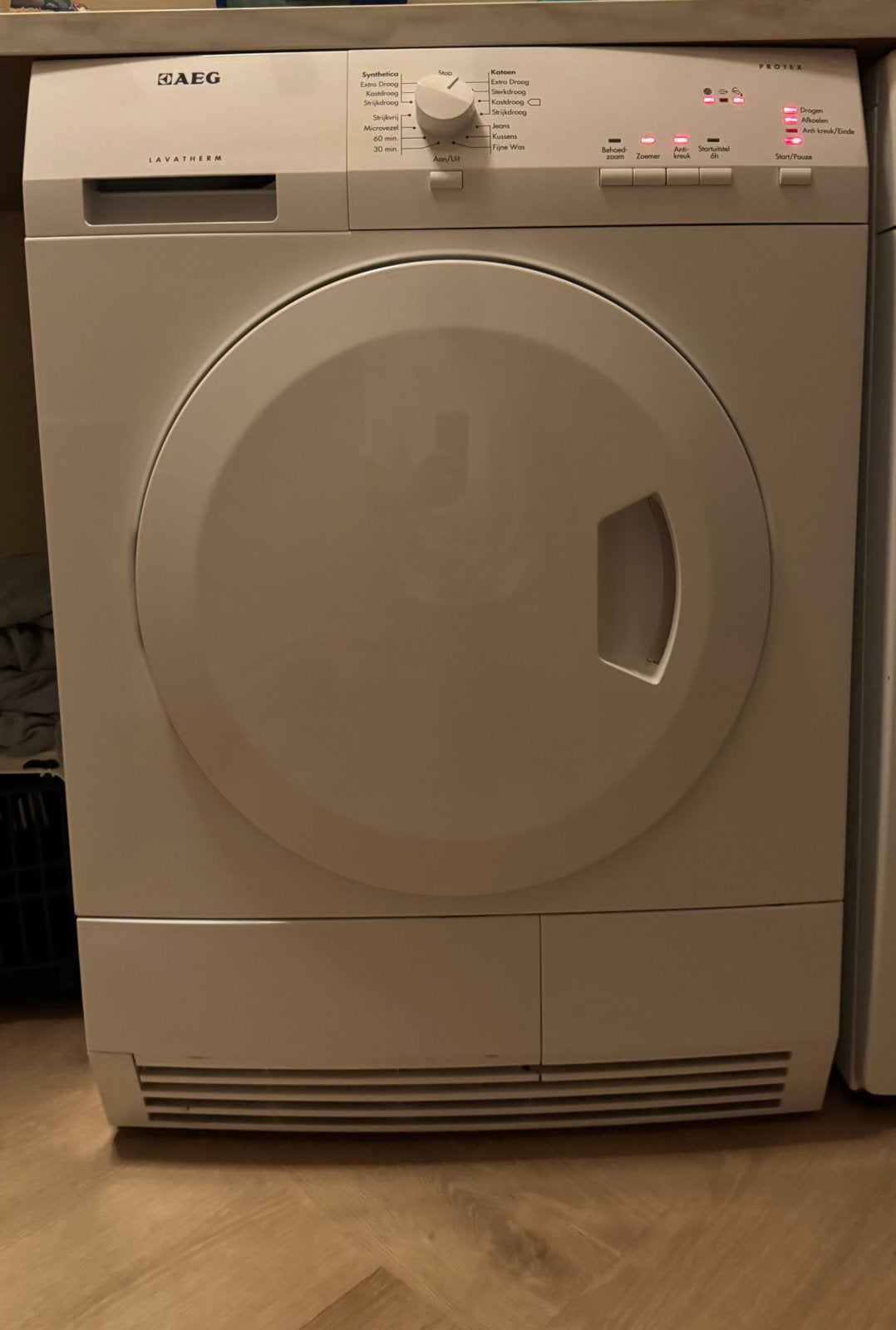 AEG T5127AC Condensdroger 7 kg ProTex 65 dB Energieklasse B, Ophalen, 6 tot 8 kg, Gebruikt, Voorlader