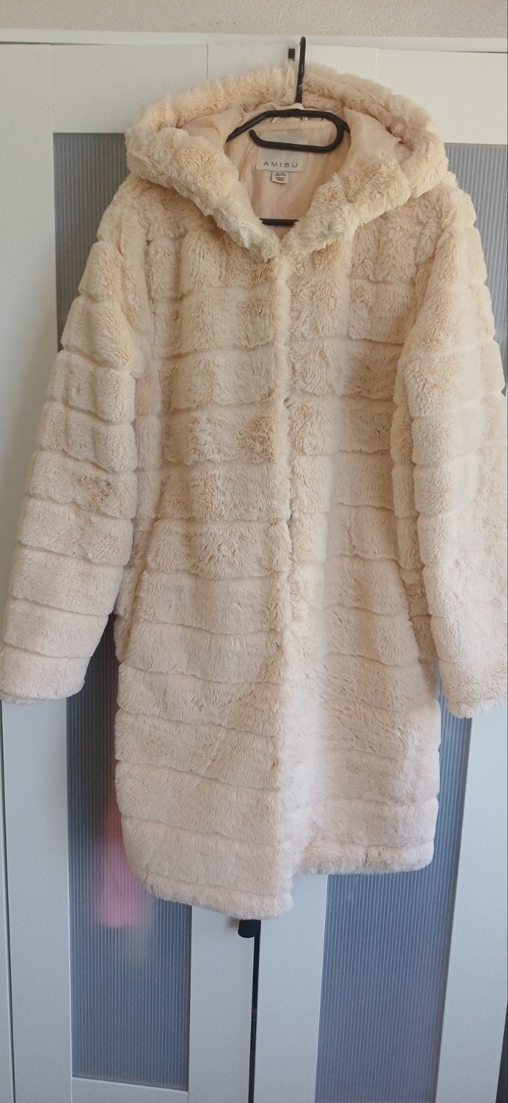 bontjas, Ophalen, Beige, Maat 46/48 (XL) of groter, Zo goed als nieuw
