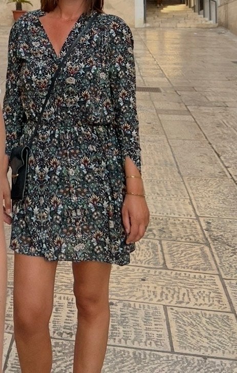 Zadig & Voltaire jurk met bloemen print, Maat 38/40 (M), Meerkleurig, Ophalen of Verzenden, Zo goed als nieuw