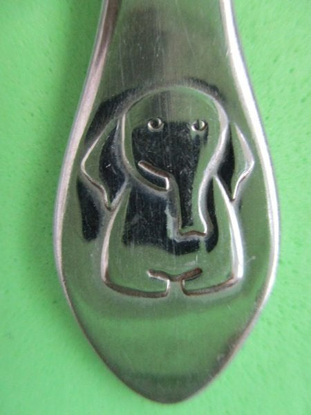 (KB5593) Kinderbestek Olifant vork, Ophalen of Verzenden, Gebruikt