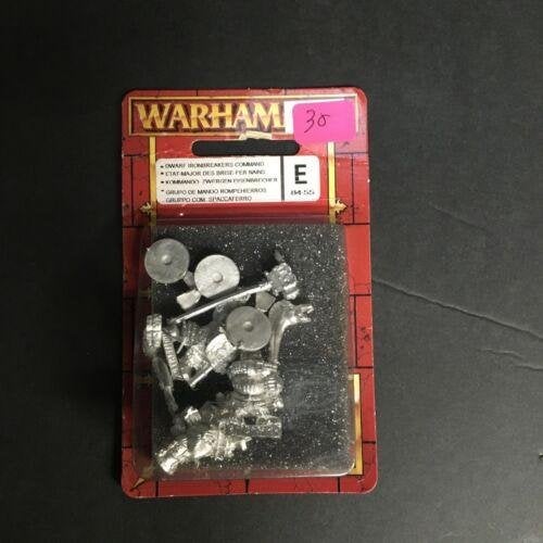 Warhammer Fantasy Metalen Blister Dwarf Ironbreakers Command, Hobby en Vrije tijd, Ophalen of Verzenden, Nieuw, Warhammer, Figuurtje(s)