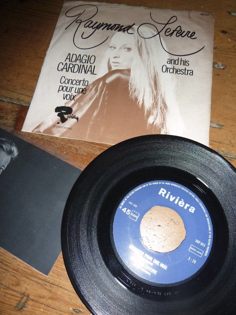 RAYMOND LEFEVRE adagio cardinal 1970, Cd's en Dvd's, Vinyl Singles, Zo goed als nieuw, Pop, Ophalen of Verzenden