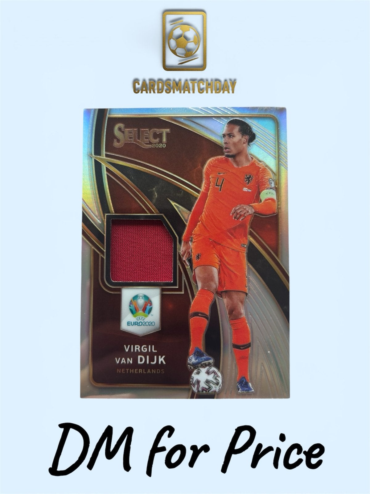 Virgil van Dijk Panini Select EURO 2020 Patch Card Nederland, Ophalen of Verzenden, Zo goed als nieuw, Overige binnenlandse clubs